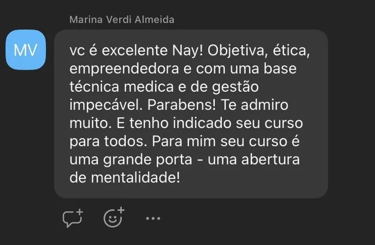 Curso Clinic - Dra. Nayara Cioffi - Depoimento
