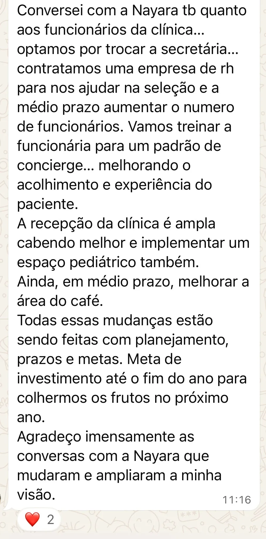 Curso Clinic - Dra. Nayara Cioffi - Depoimento