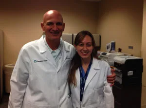 Com Dr. Daniel Clair, chefe do Departamento de Cirurgia Vascular da Cleveland Clinic, EUA, durante o período de Fellowship.