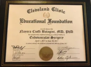 2017 – Endovascular Clinical Fellowship – Cleveland Clinic, EUA