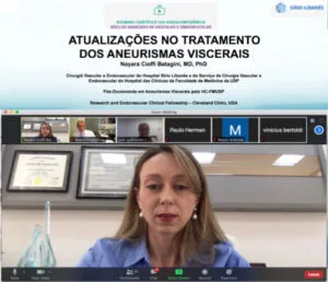 Aula para o Núcleo Avançado de Cirurgia Vascular e Endovascular do Hospital Sírio-Libanês - Tema: Aneurismas Viscerais - São Paulo, 2020